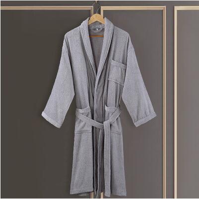 100% Cotton Robe de soiree Kimono men Bathrobe men Peignoir homme Hotels Winter thick