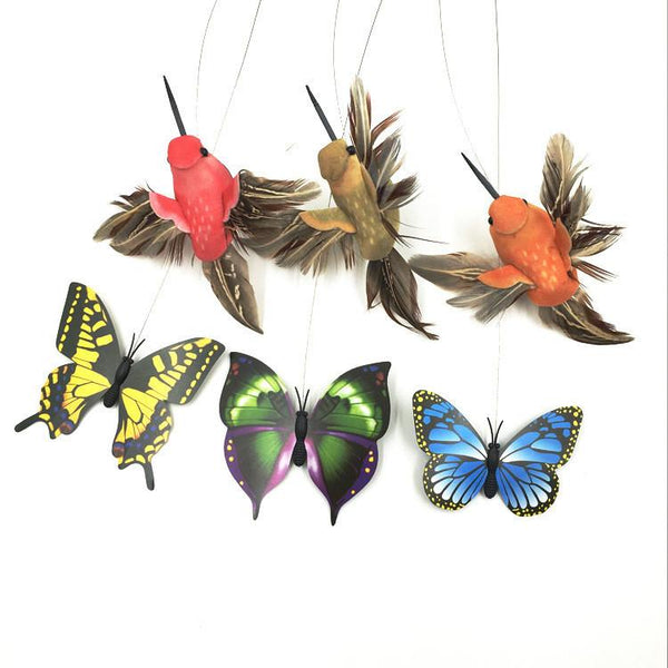 Cat Toy Electric Rotating Colorful Butterfly Animal Toys Plastic Funny Pet Interactive Training For Cats Dropshipping