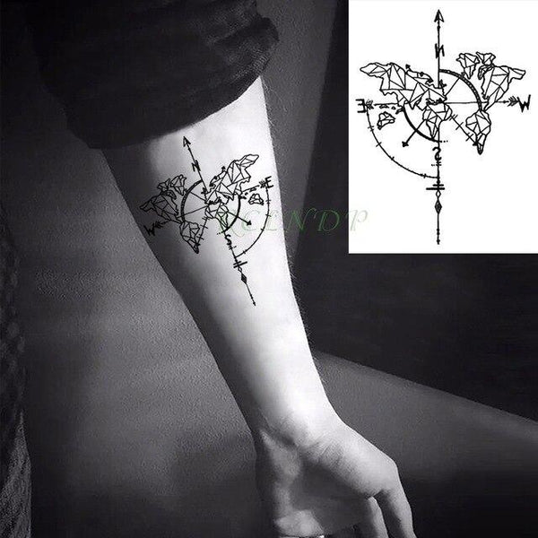 Waterproof Temporary Tattoo fox wolf wolves whale owl geometric animal tatto flash tatoo fake tattoos for girl women man kid 7