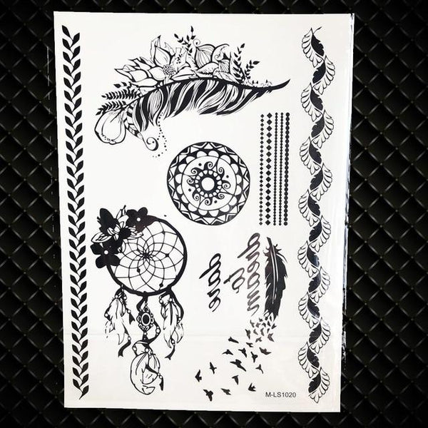 25 Styles Sexy Lace Black Henna Temporary Tattoo Sticker Women Hand Jewelry Tatoo Paste Waterproof Fake Body Art Tattoo Stickers