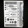 25 Styles Sexy Lace Black Henna Temporary Tattoo Sticker Women Hand Jewelry Tatoo Paste Waterproof Fake Body Art Tattoo Stickers