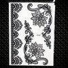 25 Styles Sexy Lace Black Henna Temporary Tattoo Sticker Women Hand Jewelry Tatoo Paste Waterproof Fake Body Art Tattoo Stickers