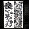 25 Styles Sexy Lace Black Henna Temporary Tattoo Sticker Women Hand Jewelry Tatoo Paste Waterproof Fake Body Art Tattoo Stickers