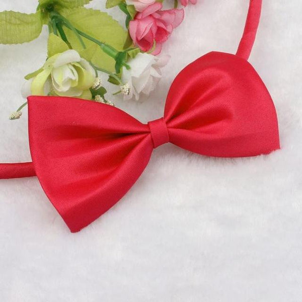 MUQGEW Lovely Pets hot selling Fashion Cute Dog Puppy Cat Kitten Pet Toy Kid Solid Bow Tie Necktie Clothes