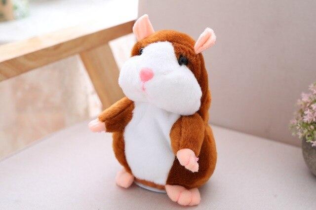 Talking Hamster Mouse Pet Christmas Toy Speak Talking Sound Record Hamster Educational Plush Toy for Children Christmas Gift