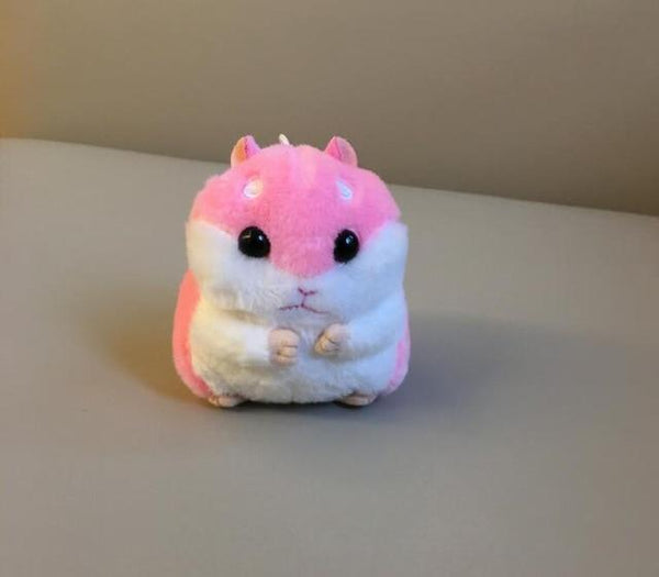 10cm Cute Plush Toys New cute soft plush hamster doll jewelry bag key pendant grasping machine plush hamster doll G0116