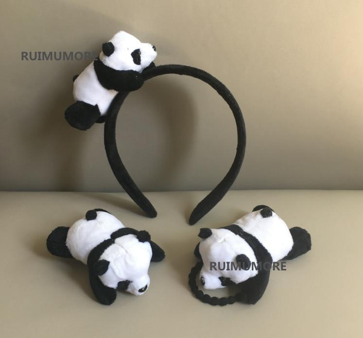 FULL ALL Designs , New HOT 3cm Little Plush toys FOR Hair Band , Hair TIE , Kid's Party Gift Panda Plush Stuffed toys