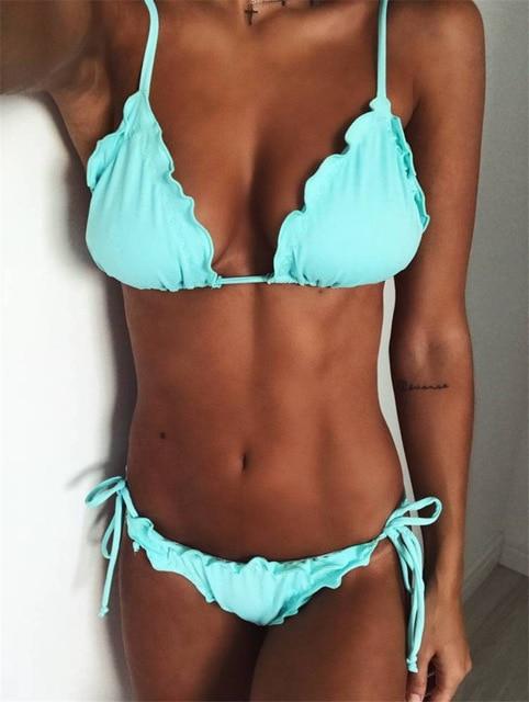 Floral print bikinis 2018 new swimwear women swimsuit beach bathing suit maillot de bain femme biquini sexy brazilian bikini set