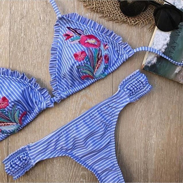 Floral print bikinis 2018 new swimwear women swimsuit beach bathing suit maillot de bain femme biquini sexy brazilian bikini set