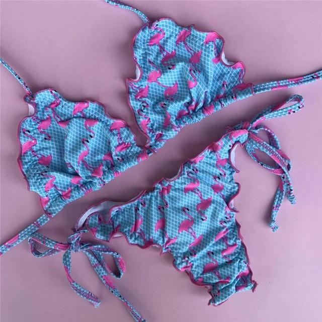 Floral print bikinis 2018 new swimwear women swimsuit beach bathing suit maillot de bain femme biquini sexy brazilian bikini set