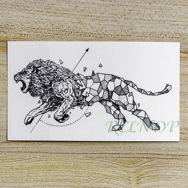 Waterproof Temporary Tattoo fox wolf wolves whale owl geometric animal tatto flash tatoo fake tattoos for girl women man kid 7
