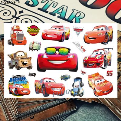 Cartoon cute Cars Child Temporary Body Art Flash Tattoo Sticker 17*10cm Waterproof painless tattoo Free shipping