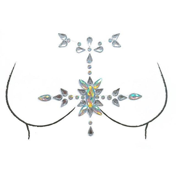 1 Sheet Adhesive Jewel Sticker Sticky Face Crystal Gems Festival Party Makeup Chest Tattoos Stickers Body Make Up 12 Styles