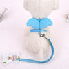 6 Colors Cute Angel Pet Dog Leashes Puppy Harness Collars Lead Strap Belt for Small Dogs Cats Designer Wing Adjustable Dog Leash