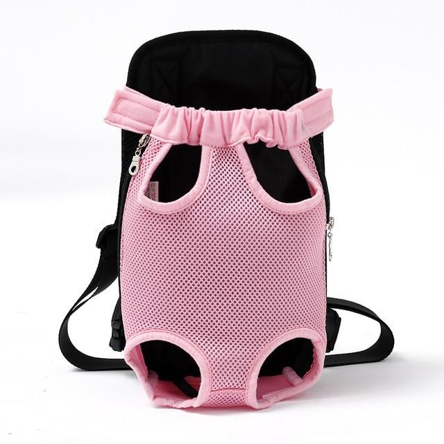 Pet Backpack Cat Dog Bag Dog Accessories Five-hole Mesh Breathable Chest Pet Out Of The Shoulder Bag Pet Supplies Dog Backpack