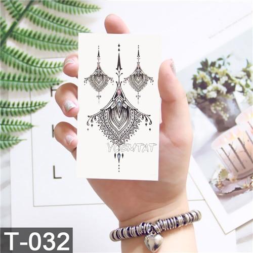 Waterproof temporary tattoo stickers on the body art temporary men tattoos lines rose fake tattoo stickers temporary tattoos