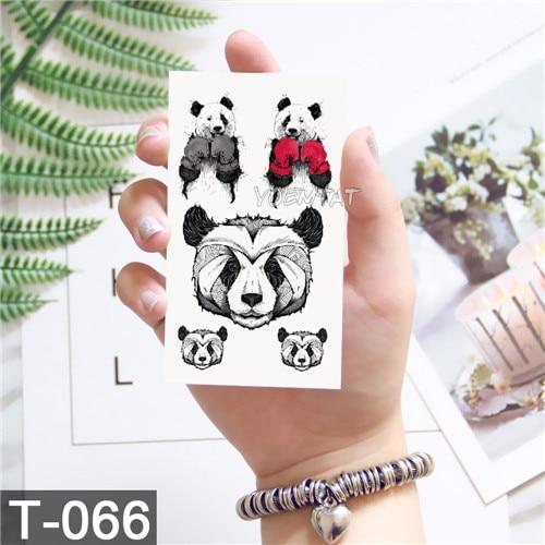 Black Geometric whale Temporary Tattoo Moon Deer Rose Tattoo Stickers Women Party Body Arm Art Fake Tattoo Leaf Men Flower Hands