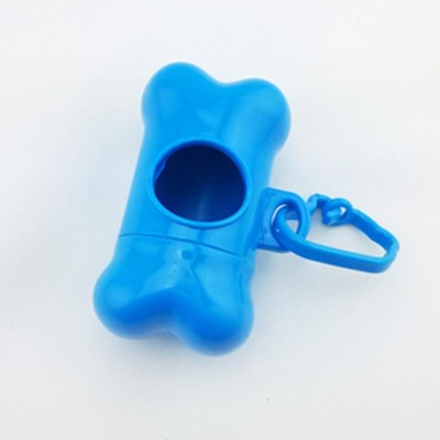 1 Pcs Pet Waste Bag Dispenser For Dog Poop Bags Accessories Bone Shape Plastic Pet Small Dog Waste Poop Bags Dispenser Holder