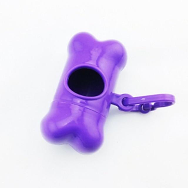 1 Pcs Pet Waste Bag Dispenser For Dog Poop Bags Accessories Bone Shape Plastic Pet Small Dog Waste Poop Bags Dispenser Holder