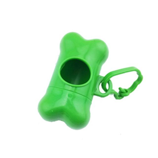 1 Pcs Pet Waste Bag Dispenser For Dog Poop Bags Accessories Bone Shape Plastic Pet Small Dog Waste Poop Bags Dispenser Holder