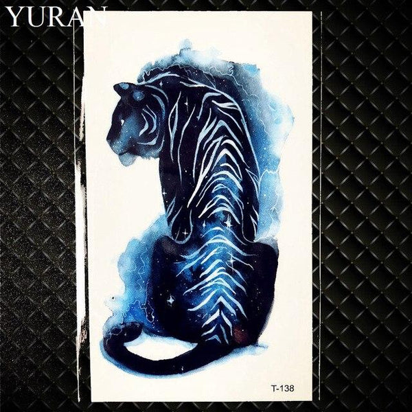 Black Stars Sky Moon Paw Waterproof Kids Tattoo Women Body Finger Arm Art Temporary Tatoo Men Hands Paste Ear Tattoo Stickers