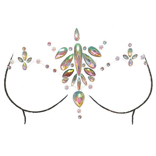 Shellhard 12 Styles Adhesive Sticky Gems Sticker Makeup Face Boob Jewel Crystal Festival Gems Party Makeup Stickers For Body Art