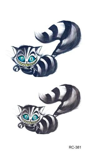 Rocooart RC369-395 New Water Proof Temporary Tattoo Stickers Cartoon Coloful Kid's Drawing Fox Fake Flash Taty Tattoo tatouage