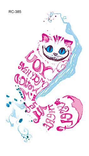 Rocooart RC369-395 New Water Proof Temporary Tattoo Stickers Cartoon Coloful Kid's Drawing Fox Fake Flash Taty Tattoo tatouage