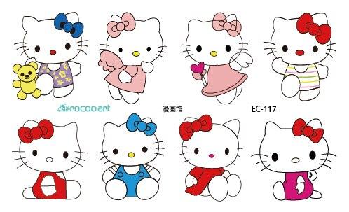 Rocooart EC112 Colorful Leopard cat Cute Emotion Butterfly Temporary Tattoo Sticker Body Art Water Transfer Fake Flash Taty