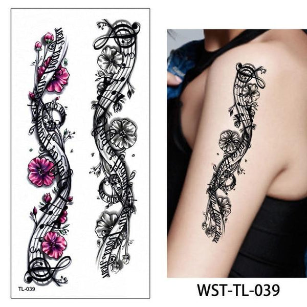 glaryyears 25 Designs 1 Sheet Women Jewelry Tattoo WST-TL Temporary Body Chest Waist Art Tattoo Sticker Cool Sexy Choker Pendant
