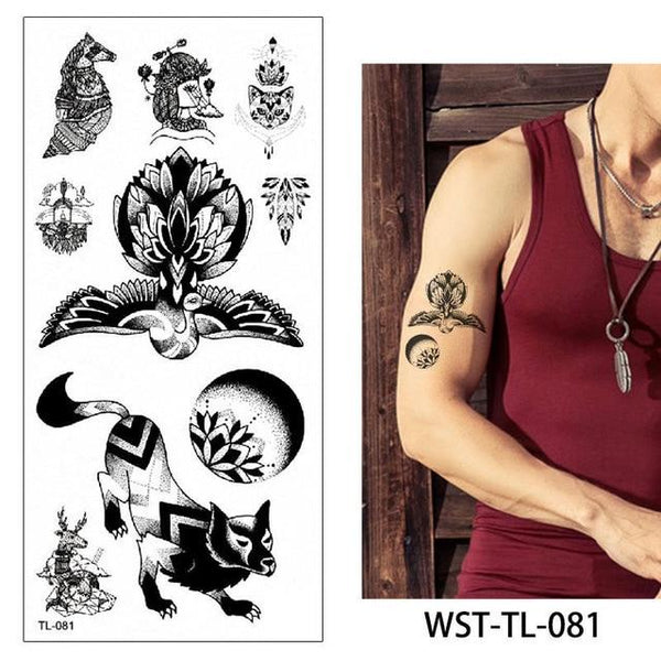 glaryyears 25 Designs 1 Sheet Women Jewelry Tattoo WST-TL Temporary Body Chest Waist Art Tattoo Sticker Cool Sexy Choker Pendant