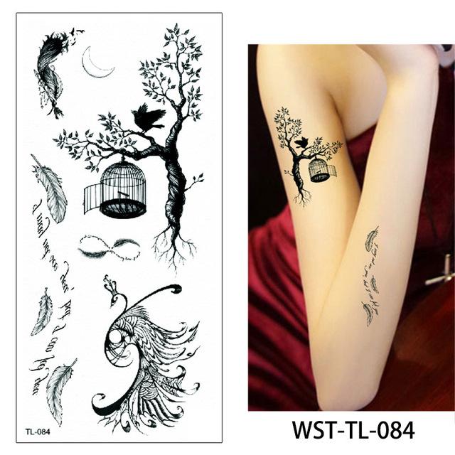 glaryyears 25 Designs 1 Sheet Women Jewelry Tattoo WST-TL Temporary Body Chest Waist Art Tattoo Sticker Cool Sexy Choker Pendant