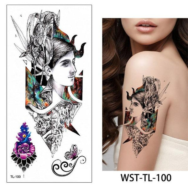 glaryyears 25 Designs 1 Sheet Women Jewelry Tattoo WST-TL Temporary Body Chest Waist Art Tattoo Sticker Cool Sexy Choker Pendant
