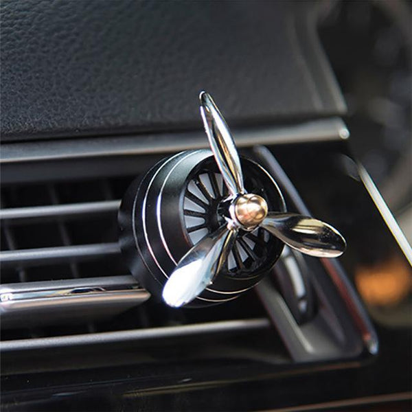 Car Perfume Diffuser Air Freshener LED Light Air Force 3 Vent Outlet Clip Automobiles Decor Propeller Fragrance Smell Ornament