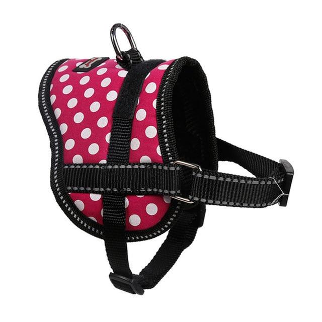 Cute Dogs collars and vest harnesses chest with leash set pets shop reflective dog accessories arnes perro mascotas acessorios