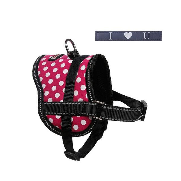 Cute Dogs collars and vest harnesses chest with leash set pets shop reflective dog accessories arnes perro mascotas acessorios
