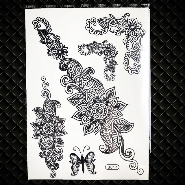 White Henna Dreamcatcher Temporary Tattoo For Women Wedding Body Art Tatoo Paste Waterproof Dream Catcher Fake Tattoo Stickers