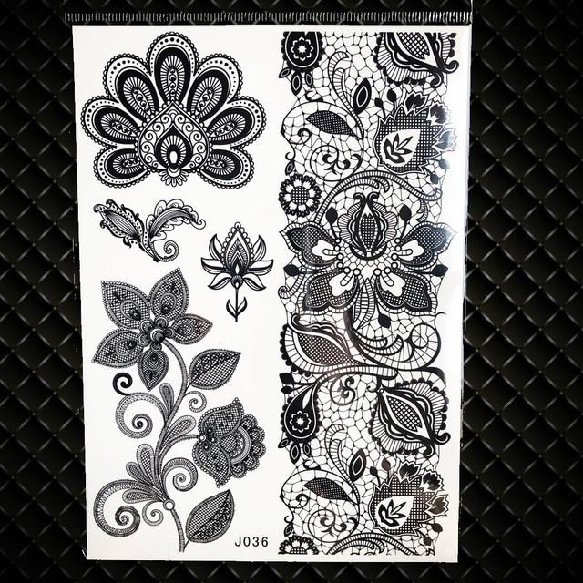 White Henna Dreamcatcher Temporary Tattoo For Women Wedding Body Art Tatoo Paste Waterproof Dream Catcher Fake Tattoo Stickers