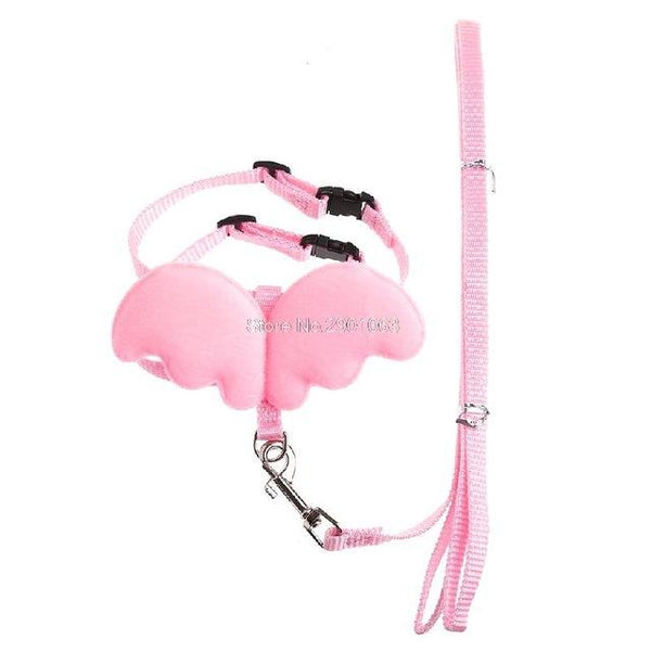 3Sizes Adjustable Angle Wing Pet Dog Cat Rabbit Ferret Pig Harness Leash Lead Strap Nylon Cute