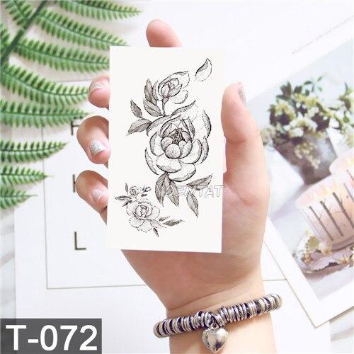 New Waterproof Temporary Tattoo sticker old school rose pattern tattoo Water Transfer tattoo flash tattoo