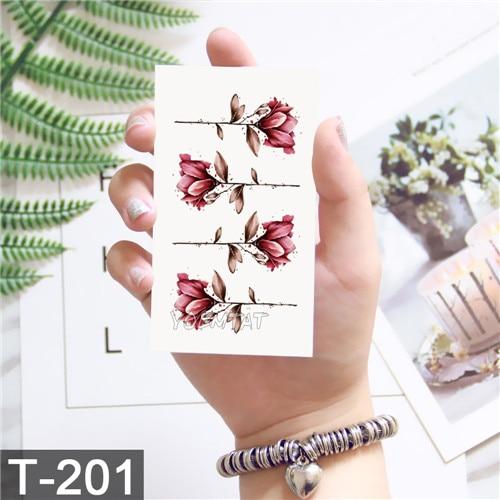 New Waterproof Temporary Tattoo sticker old school rose pattern tattoo Water Transfer tattoo flash tattoo