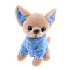 1pcs 17cm Chihuahua Puppy Kids Toy Kawaii Simulation Animal Doll Birthday Gift for Girls Children Cute Stuffed Dog Plush Toy