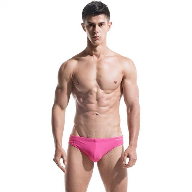 DESMIIT mens swimming trunks sexy swim shorts men liner swimwear bathing suit swimsuit male surfing beah short elastic quick dry