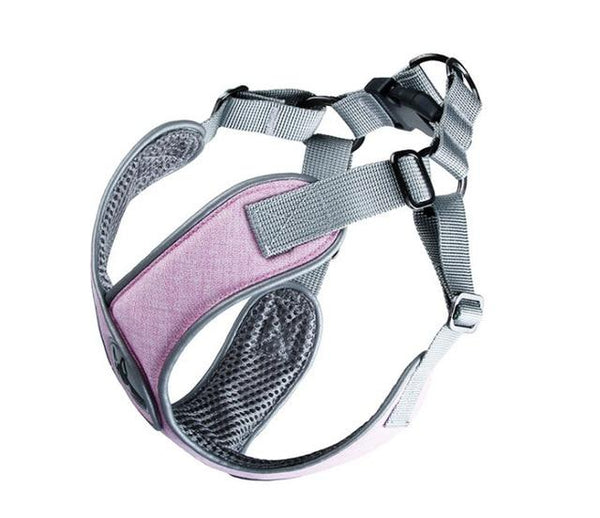 Free shipping pet dog harness quick fit reflective at night comfortable breathable soft solid color new style