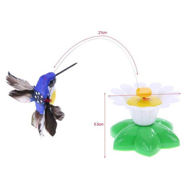 Electric Rotating Colorful Butterfly Funny dog Cat Toys bird Pet Seat Scratch Toy For Cat Kitten dog cats intelligence trainning