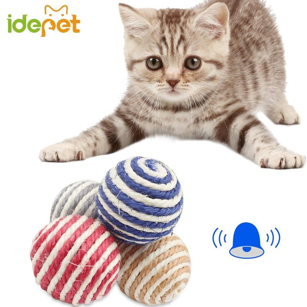 1Pcs Pet Chews Cat Toys Rope Cat Games Knot Ball Toys For Cat Small Kitty Grinding Teeth Cleaning Modeling Miansheng Weaving 35