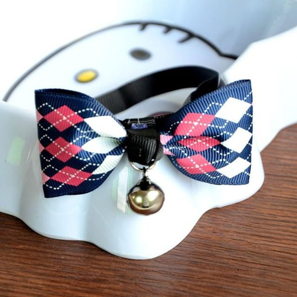 1Pcs Fashion Adjustable Puppy Kitten Dog Cat Pet Bow Tie With Bell Necktie Collar