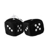 1 Pair Fuzzy Dice Dots Rear View Mirror Hanger Decoration Car Styling Accessorie