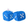 1 Pair Fuzzy Dice Dots Rear View Mirror Hanger Decoration Car Styling Accessorie