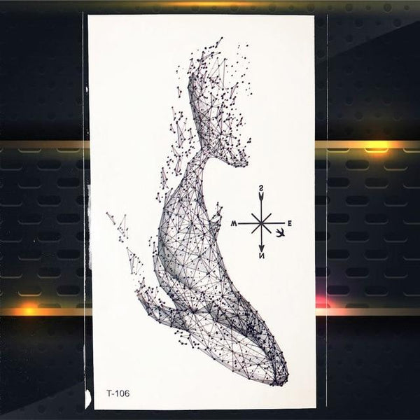 Cute Cosmos Temporary Tattoo Sticker For Children Body Art Fake Black Water Transfer Tattoo Universe Planet Pattern Tatoos Women
